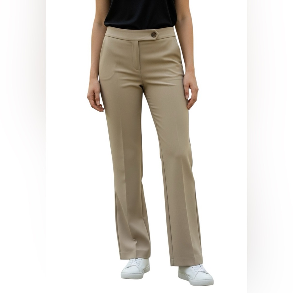 J. Crew Pants Women's Tan Trousers Wool Fully Lined Size 0 Flat Front